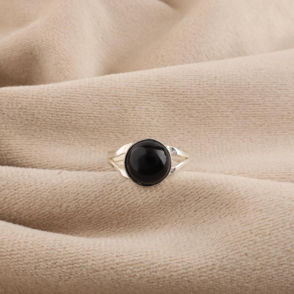 Black Tourmaline Gemstone 925 Sterling Silver Handmade Ring For Gift, Elegant Bridal Ring, RR-83-27