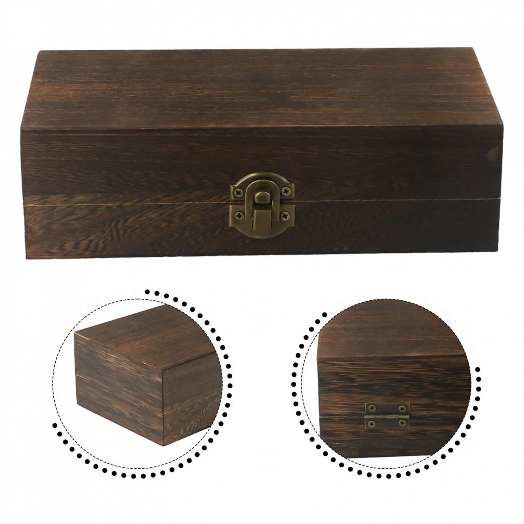 Aufbewahrungsbox Natur/Hell/Dunkel Rechteckig Retro-Stil 1 Stück