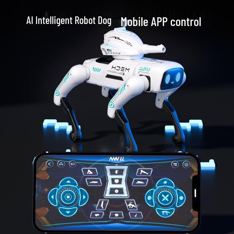 AI Bionic Combat Robot Dog with Remote & Voice Command