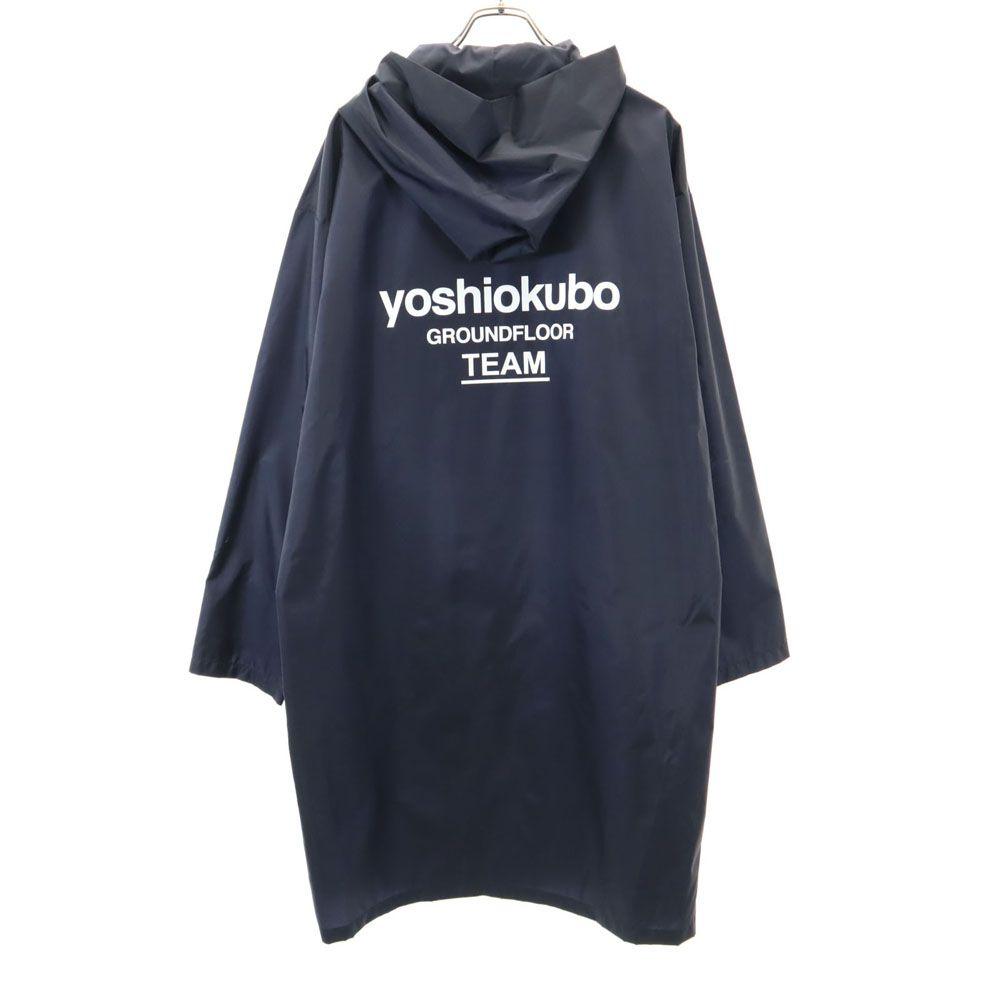 Yoshio Kubo Back Print Coat 1 Navy Hood Men's Used