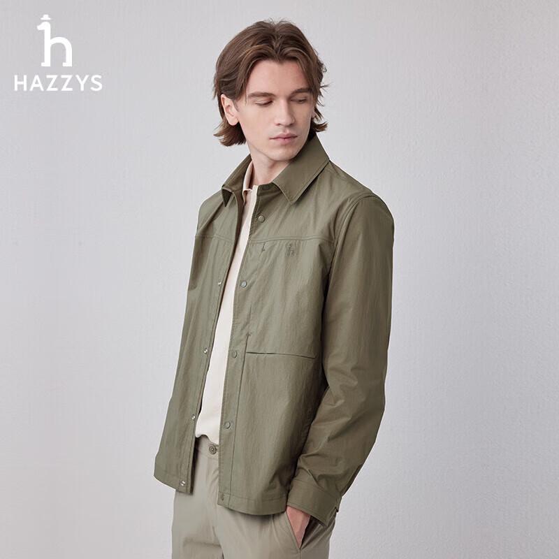 

HAZZYS Men s Loose Fit Casual Lapel Jacket 180/100A50