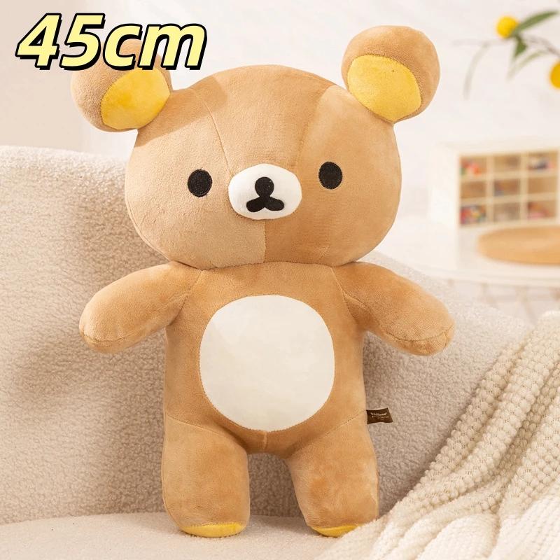 Soft Fluffy Rilakkuma Plush Toy Cartoon Brown Bear Stuffed Anime Doll Kawaii Japanese Style Plushies Home Decor Gift Collection