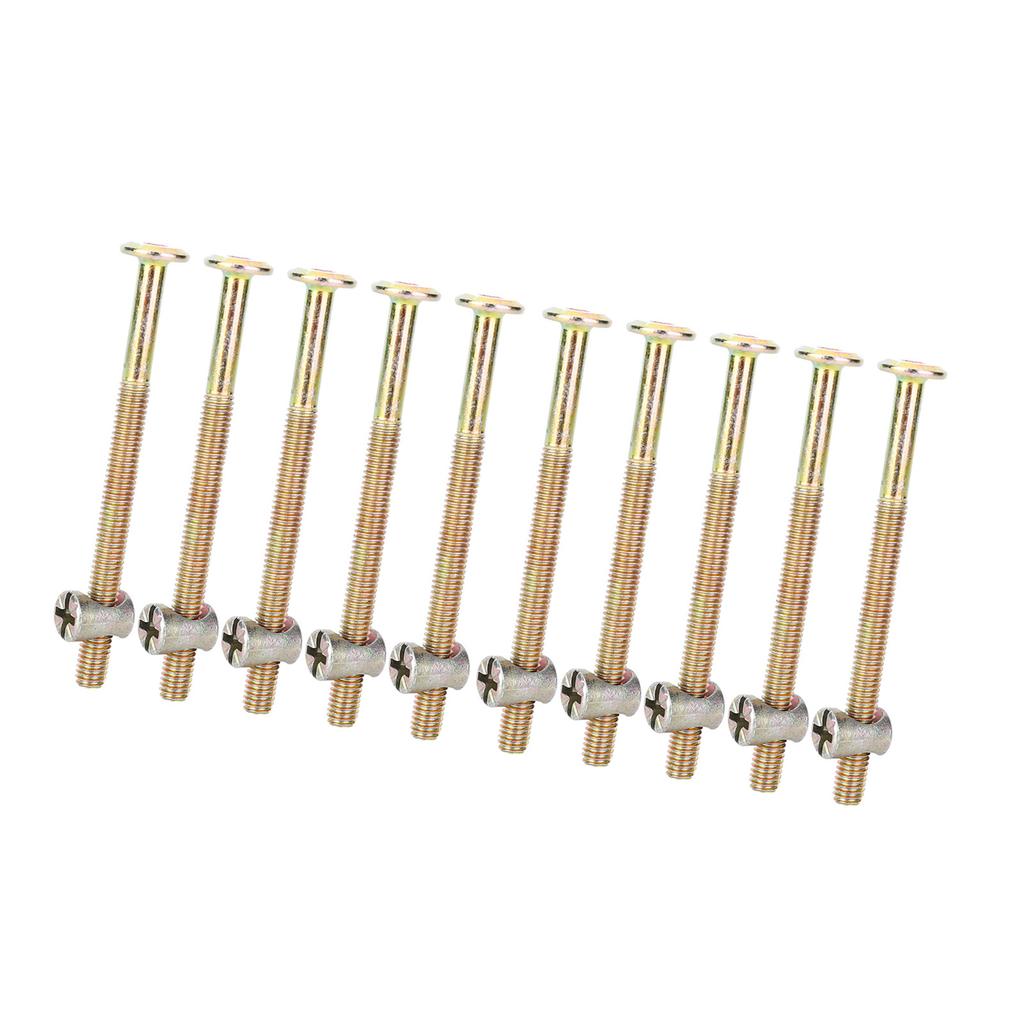 Furniture Hex Socket Thin Flat Head Structural Screw Bolt With Nuts (80mm)