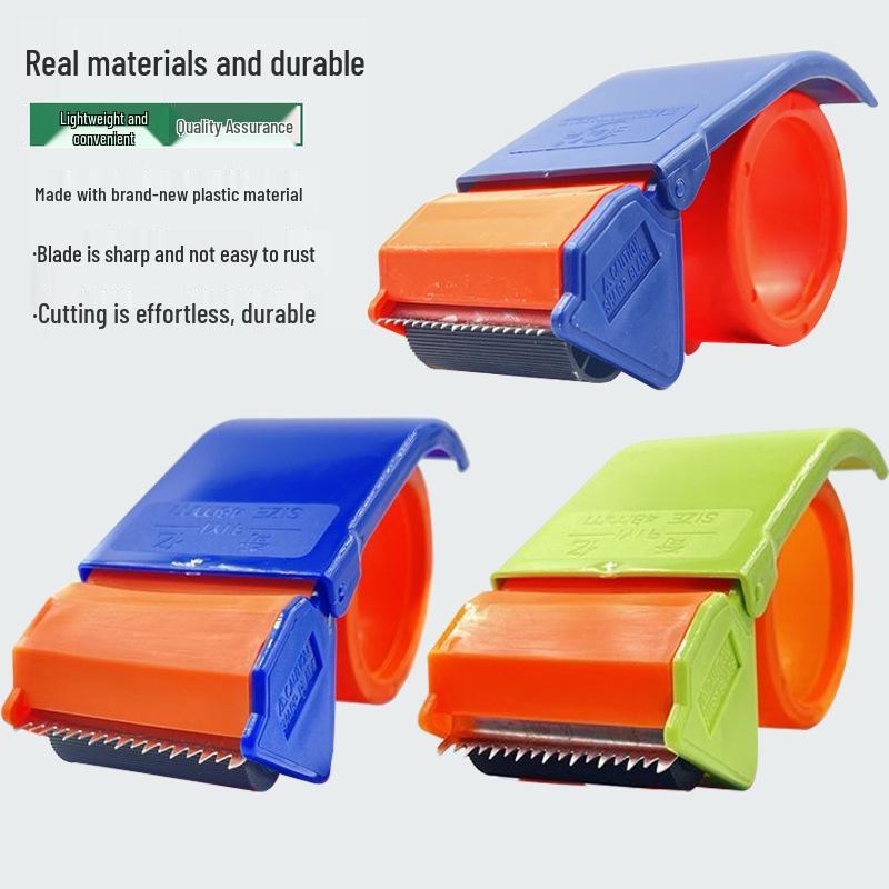 Handheld Transparent Tape Cutter for Carton Sealing & Packing