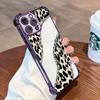 European and American broken diamonds and leopard print are suitable for Apple 17pm electroplating airbag mobile phone case iphone13 light luxury 