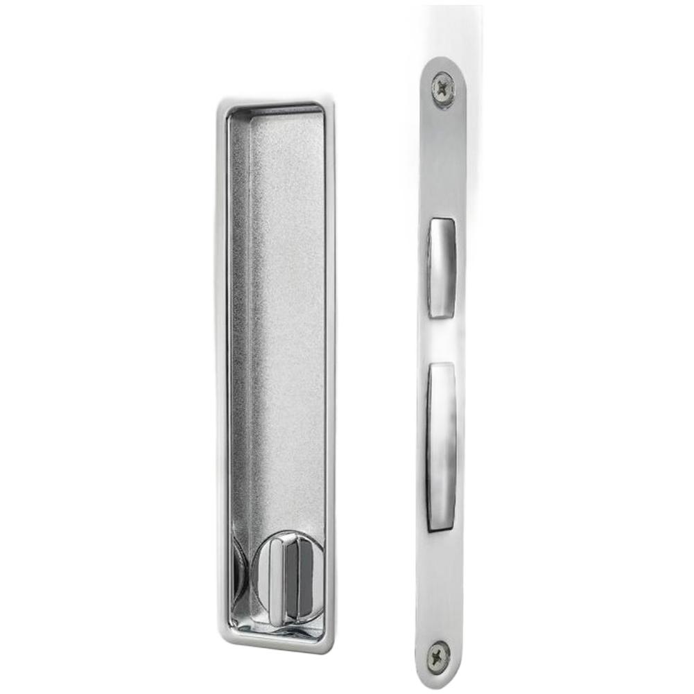 Zinc Alloy Sliding Door Lock Concealed Handle Push To Open Silent Mechanism For Home Kitchen Bathroom Modern Hardware