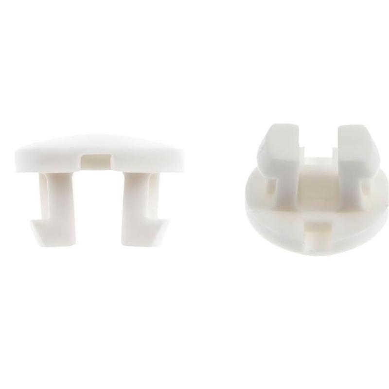 Bottom Rail Cord Cover Button White Tape Lock Plug Bottom Rail Button Plastic Horizontal Blinds Replacement Parts
