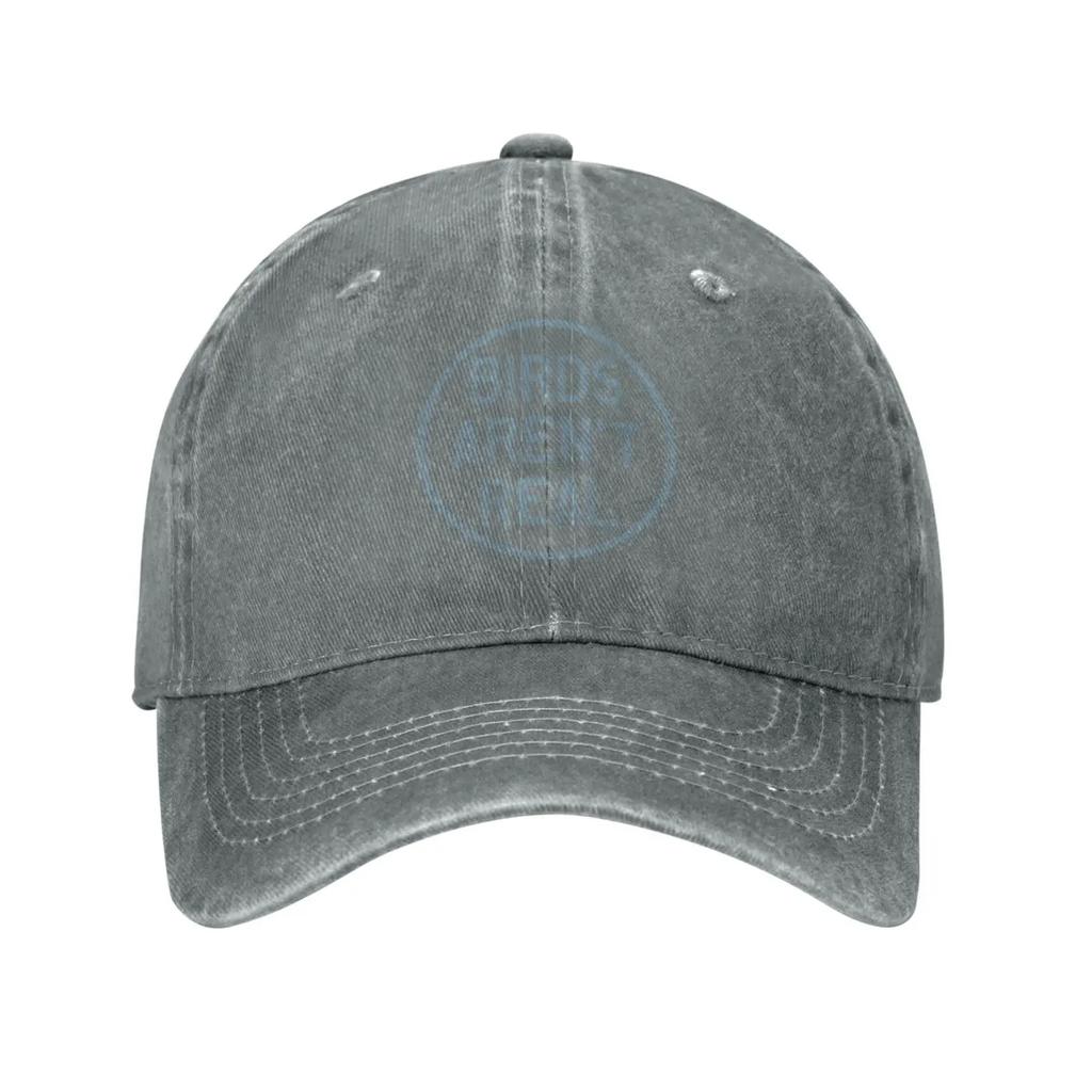 Birds Arent Real Hats Baseball Caps Washed Dad Trucker Denim Cowboy Hat