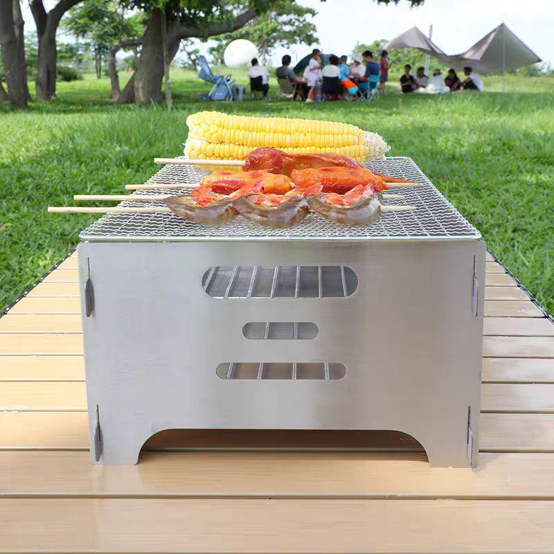 Folding Stainless Steel Portable Camping Grill