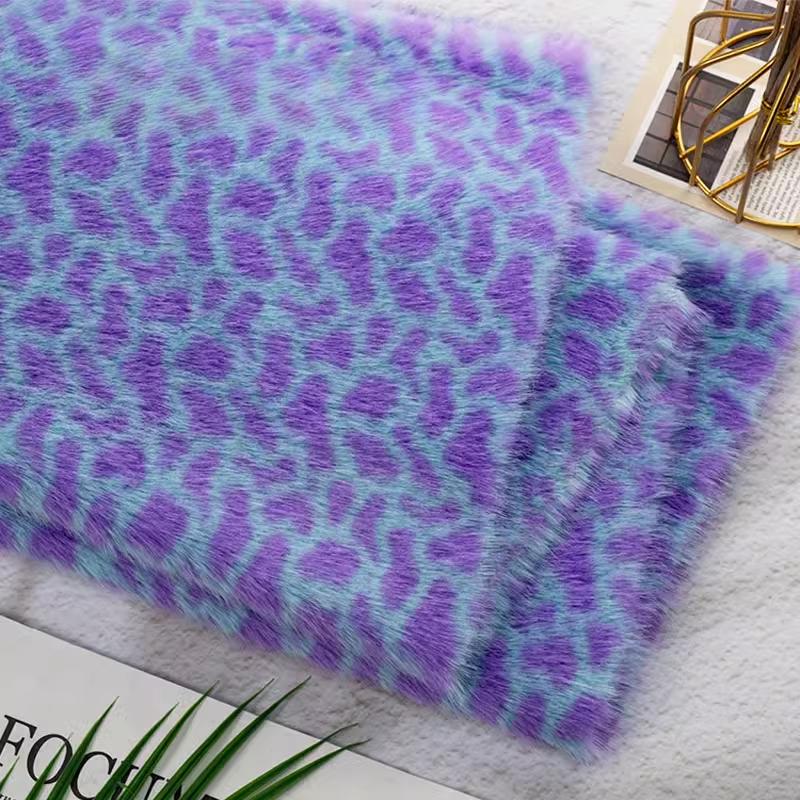 50X160Cm Tkanina Imitacja Futra Norki Nadruk Jelenia Zebry Leoparda Rękodzieło Odzież Torba Lalka DIY Ekologiczna Sztuczna Tkanina Futerkowa