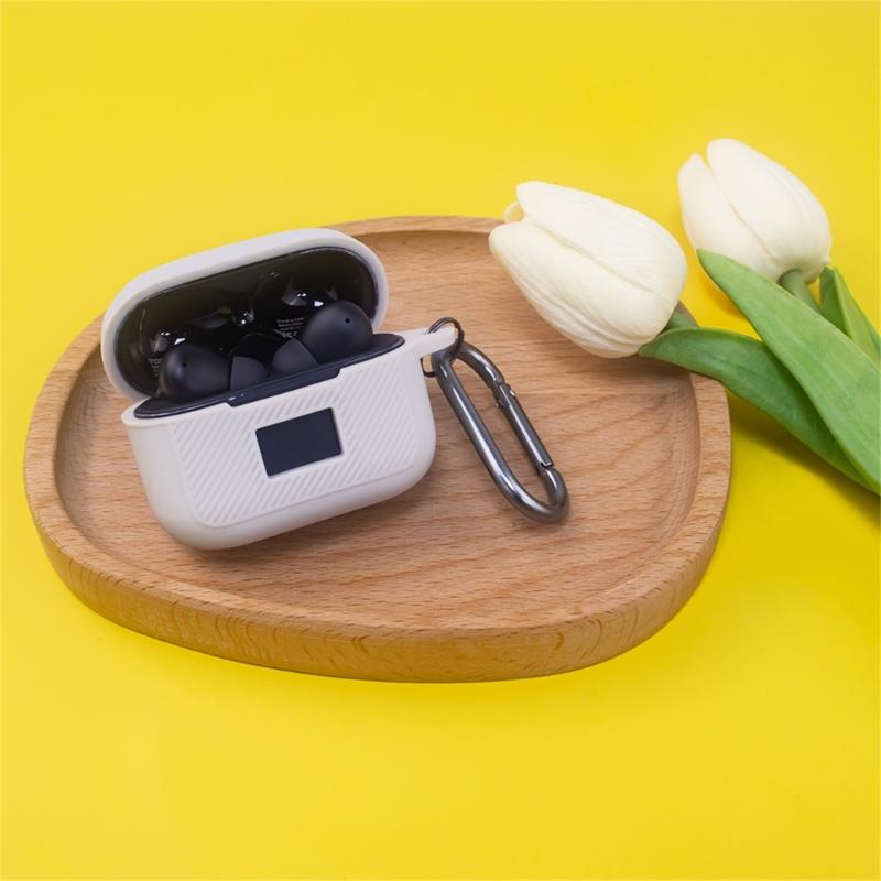 Compatible for TOZO T20 Shockproof Headphone Sleeve Impact-resistant Housing Anti-dust Washable Silicone Cover Soft Case