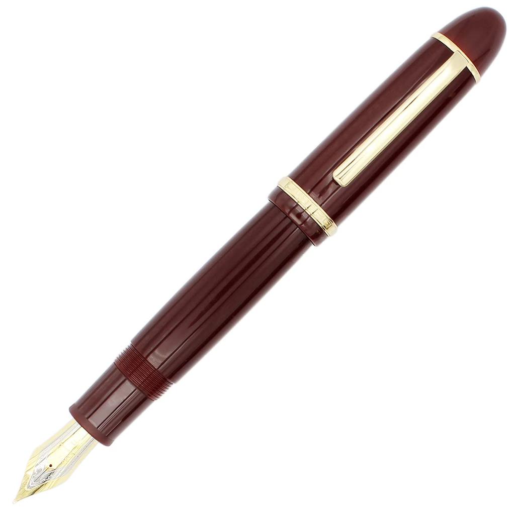 Gullor X159 Fine Nib Fountain Large Gold Gift Red Pen, Acrylic, Size, Trim, Boxed,