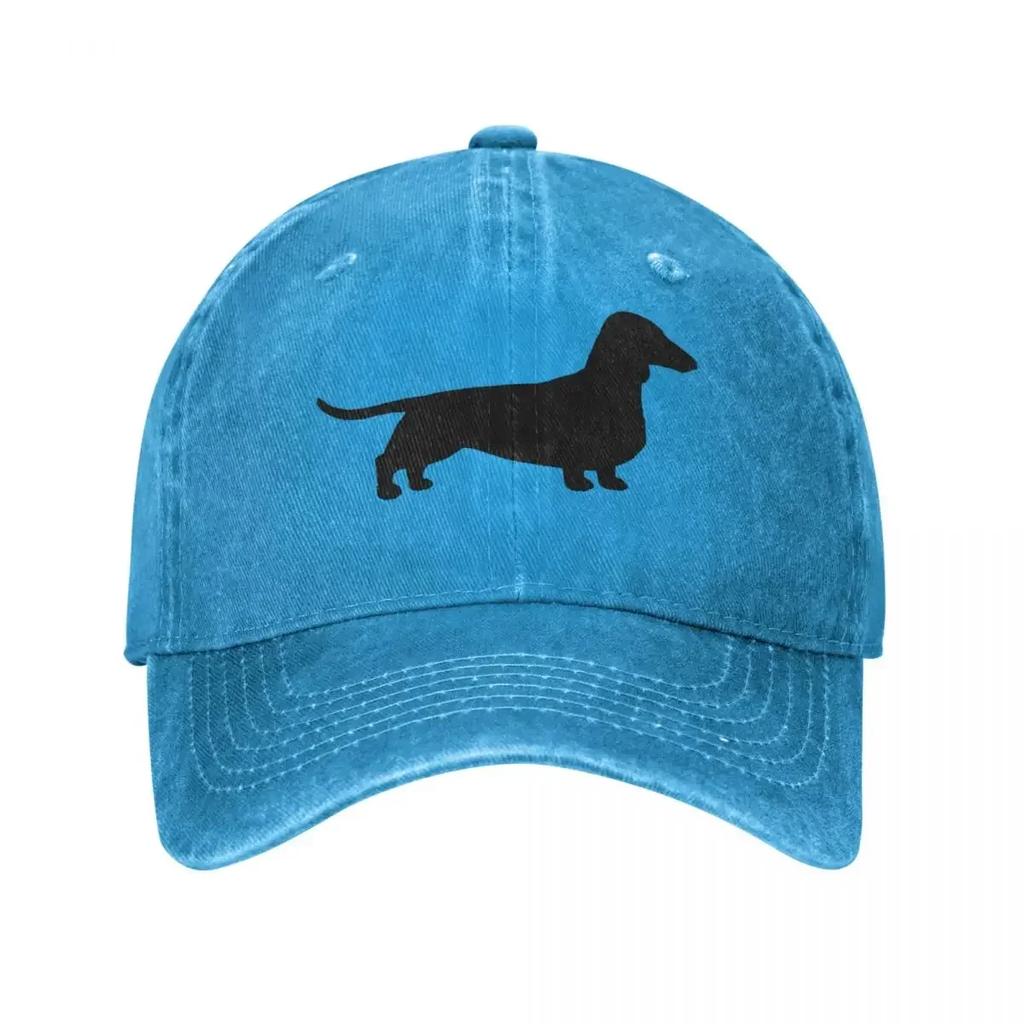 Dachshund Weiner Dog Baseball Cap Vintage Distressed Washed Men Women Outdoor