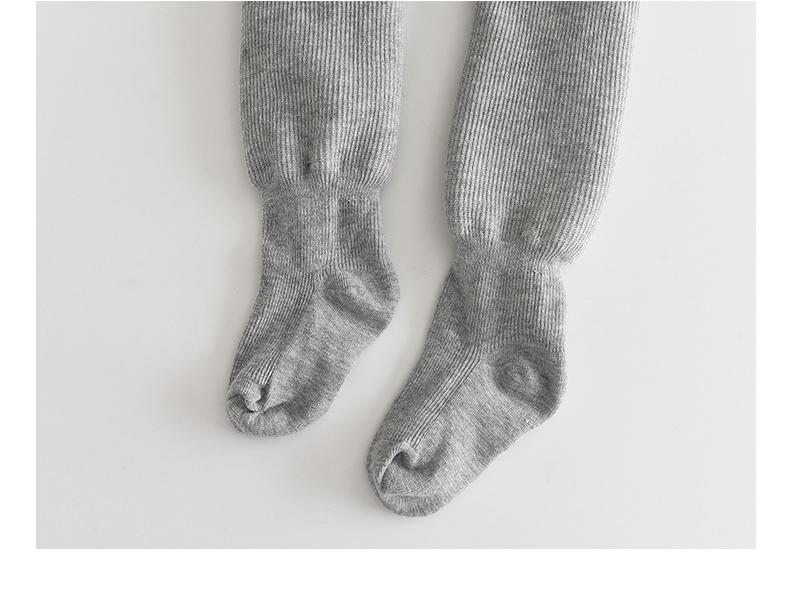 Mädchen Fleecegefütterte Herbst/Winter Strumpfhose: Warmer einfarbiger Body & Leggings für Babys