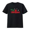 Frohe Weihnachten Mit Kreuz Und Schneeflocken Damen S Übergröße T-Shirt Weiß vintage Gewaschen Lässig Unisex Vielseitig Bequem