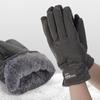 Fleece-lined Cycling Gloves Non-Slip Outdoor Sports Gloves Portable Full Finger Gloves