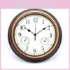 Waterproof Retro Clock With Display Thermometer And Hygrometer For Indoor Use