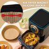 4Pcs/set Air Fryer Magnet Air Fryer Fixation Silicone Buckle Prevent Paper From Covering Airfryer Magnets
