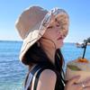 Women Summer Floral Double-Sided Bucket Hat Wide Brim Fordable Sunshade Fisherman Hats Ladies Girl Outdoor Travel Sunscreen Cap