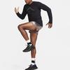 Nike Dri-FIT Logo Print Crew Neck Long Sleeve T-Shirt Men Tops Black FN0827-010