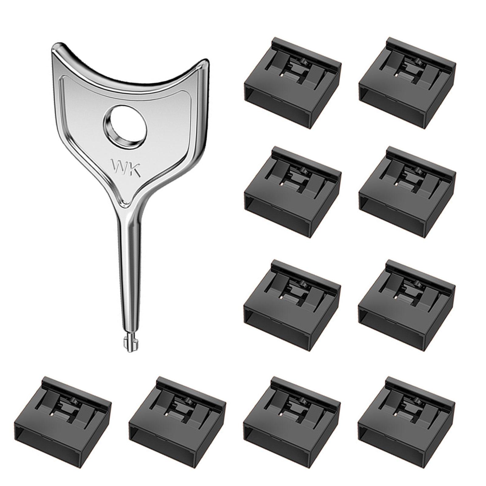 

2 шт/10 шт. Блокираторы портов USB, надежная защита данных для ПК, ноутбука с пыле- и влагостойкой конструкцией B чёрный