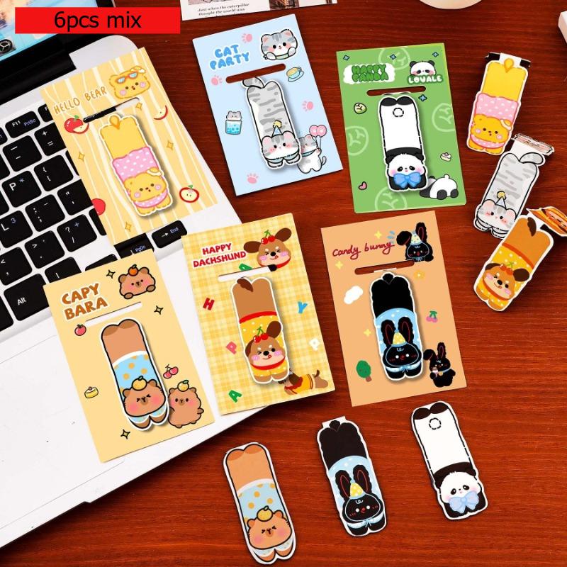 Office School Supplies Cute Pet Magnetic Bookmarks for Students Cartoon Page Markers  Adorable Animal Stationery Book Clips Gift