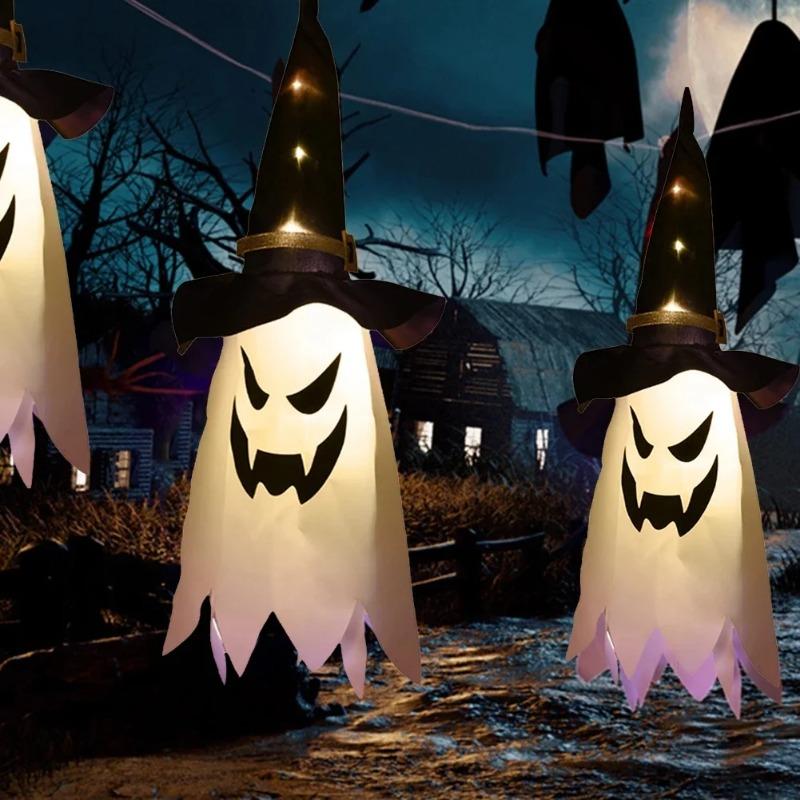 Nové Halloweenské Kreativní Závěsné Dekorace Party Potřeby Scéna Strašidelného Domu Strašidelná Atmosféra Dekorace IED Lampa Duchové