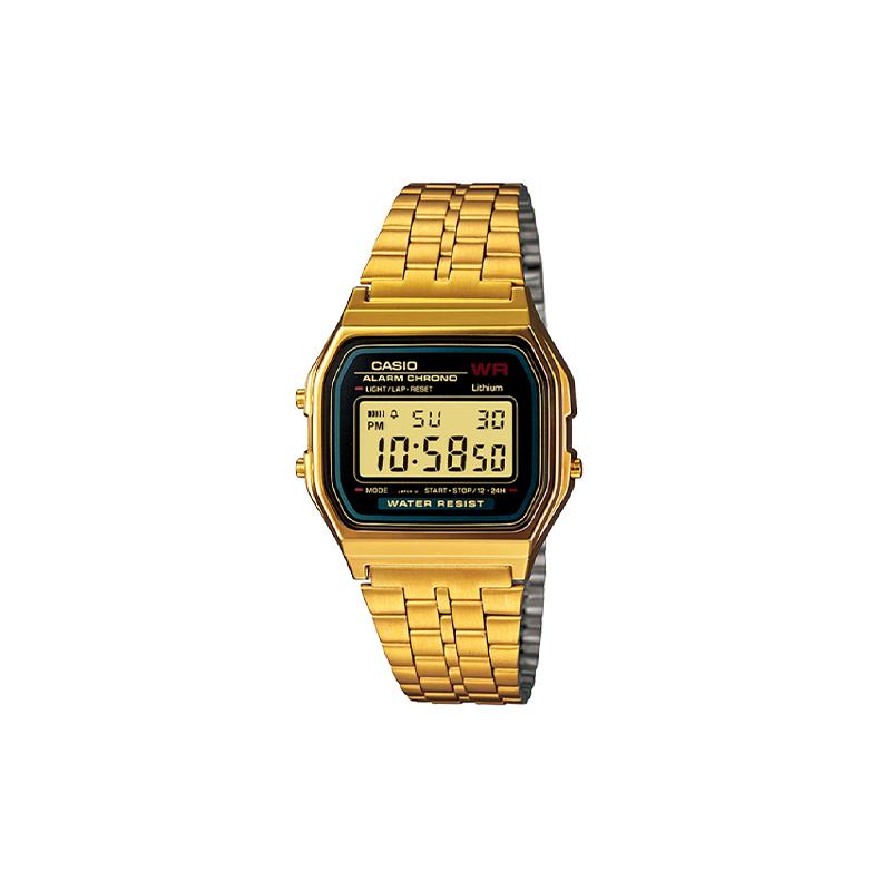 

Casio YOUTH series - small metal squares, fashionable, retro, trendy, business casual, versatile small squares, LCD display square, A159WGEA-1DF чорний