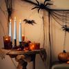 Battery Operated Candles Halloween Ghost Battery Taper Candles LED Candlesticks Halloween Decorations for Fireplace Indoor