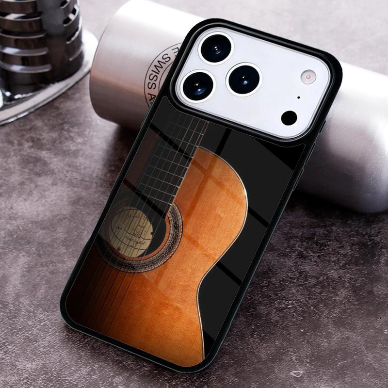 Musical Violin Guitar soft Phone Case for iPhone 17 16 15 Pro Max Air 14 13 12 11 Plus Shockproof Capa Cover