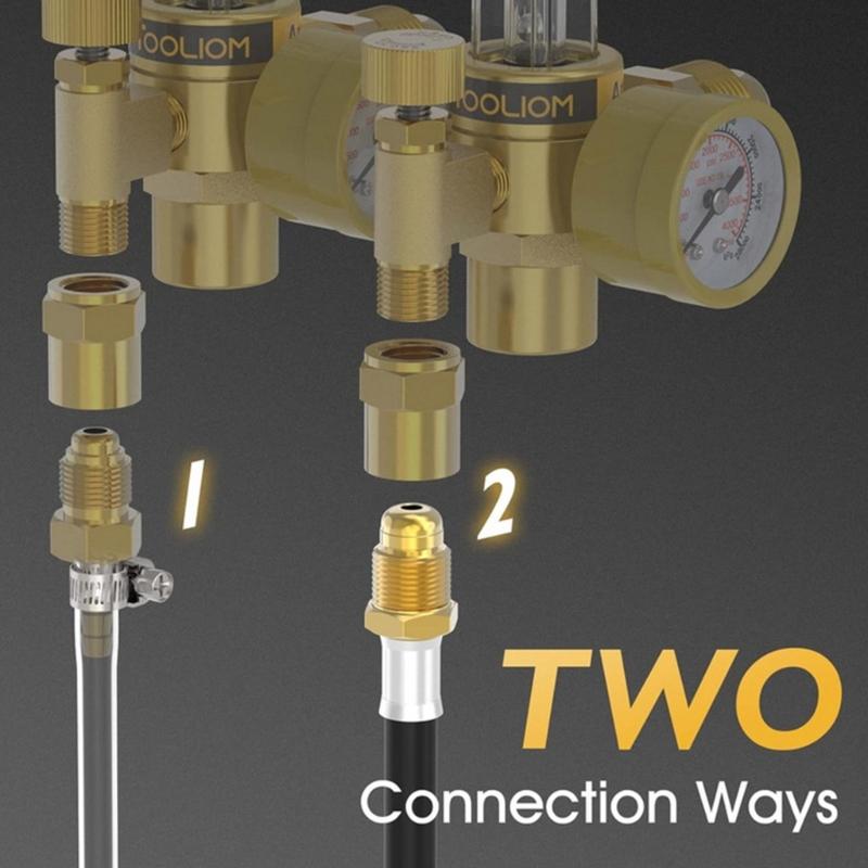 Multiple Application Gas Regulator System Featuring 60 CFH Meter And 4000PSI Monitoring Capacity Welding Gas Flowmeter