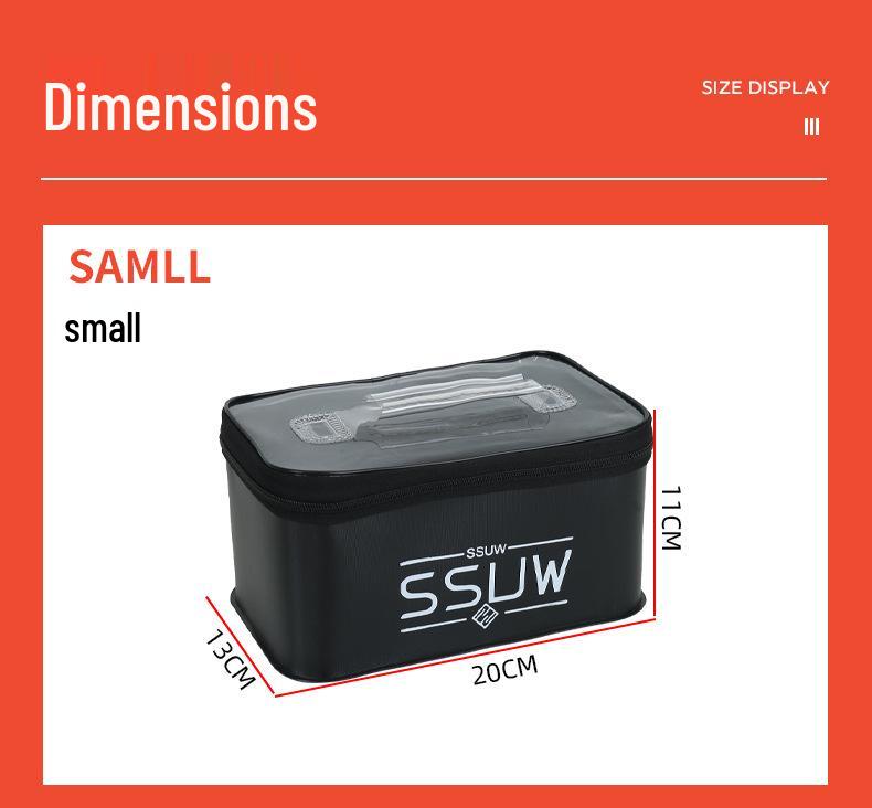 Aufbewahrungsbox für Angelzubehör: Verdickter Köder- und Zubehör-Organizer