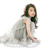 YUBAOBEI Girls Sleeveless Lace Dress Gray Princess Clothing  Big Girls Tulle Embroidery Bow Teenage  Frocks