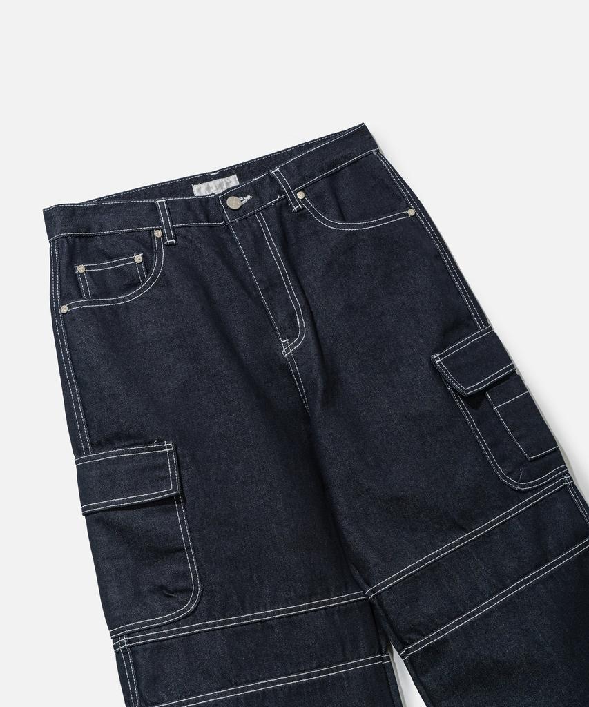 VASTIC Denim Cargo Pants_Indigo