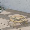 Iron Flower Pot Stand Sturdy Floral Space Saving Plant Holder Rack for Balcony, Indoor,