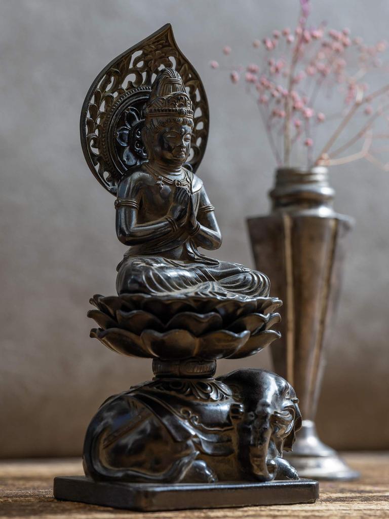 Buddhist Statue Fugen Bodhisattva 15cm Makita Shuun Original Model In the Years of the Dragon and Zodiac Guardian Deity Zodiac Takaoka Copperware