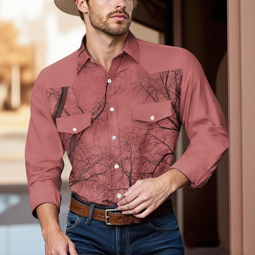 Men'S Fashionable Lapel And Shoulder Length Short Sleeved Casual Top