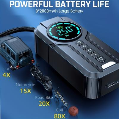 Car Inflator Tire Pump 12v Air Pump For Car Portable Tire Inflator Electric Motorcycle Pump Air Compressor For Car Motorcycles