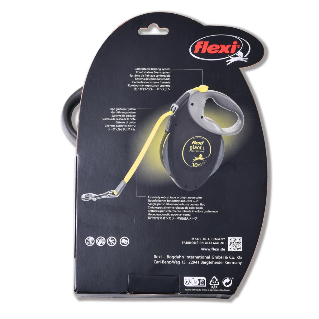 Flexi Giant Tape L 10m Professional Retractable Lead for Large Dogs (Under 50kg) [Dog Lead] [Product]