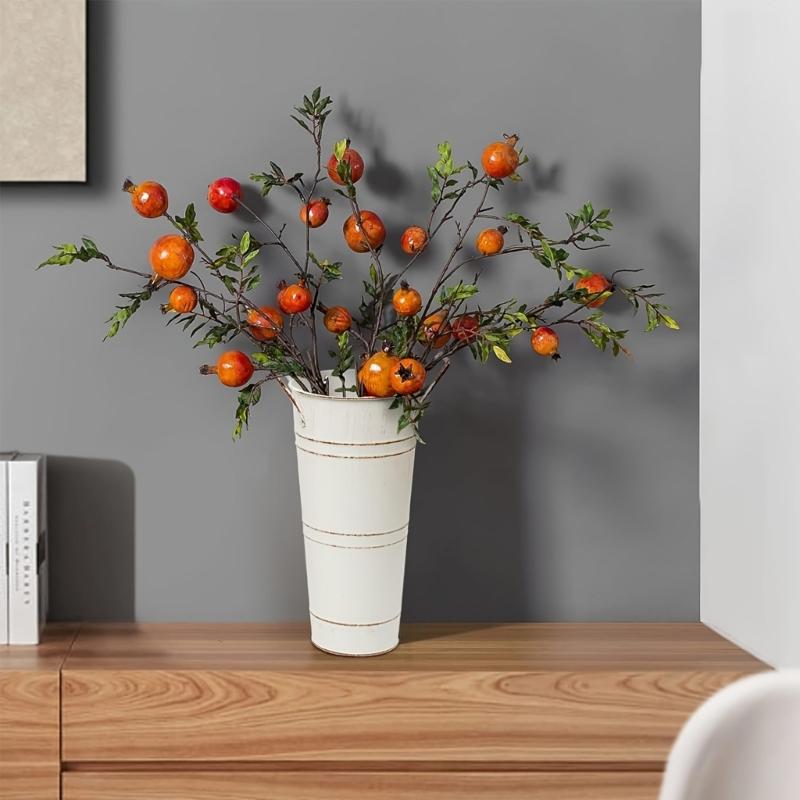 Vasos Metálicos Galvanizados para Floricultura Decoração Rústica de Fazenda Balde de Flores Suporte de Flores de Lata Rústico para Plantas Cortadas Decoração de Casa