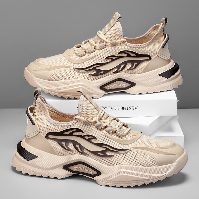 

Мужская обувь, повседневные кроссовки, дышащая легкая спортивная обувь, уличная сетчатая черная прогулочная обувь, спортивные кроссовки для бега, теннисные кроссовки 40 коричневый/бежевый