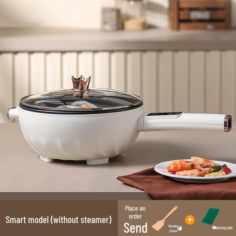 Multifunctional Electric Wok: Steam, Boil, Fry - Ideal for Dorms and Homes