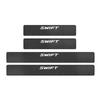 Latest Swift Series Exclusive Carbon Leather Scuff Plates Side Steps with Gold Foil Logo Car Interior Parts Set BOYOUS ModelSuzuki ZC/ZD Fiber-Style