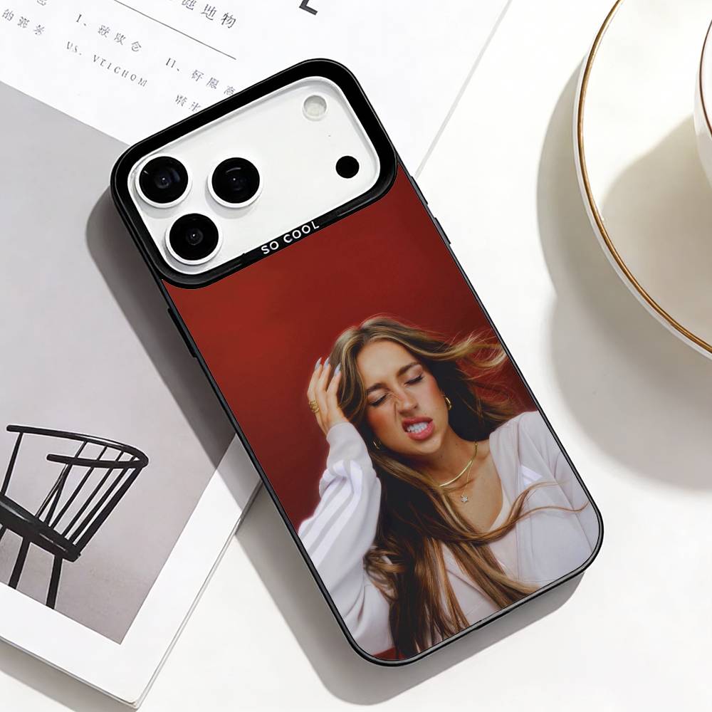 

T-Tate M-McRae Dance Style Phone Case For iPhone17,16,15,14,13,12,Pro Max Black Colored Silver Plated Inside Cover iPhone17