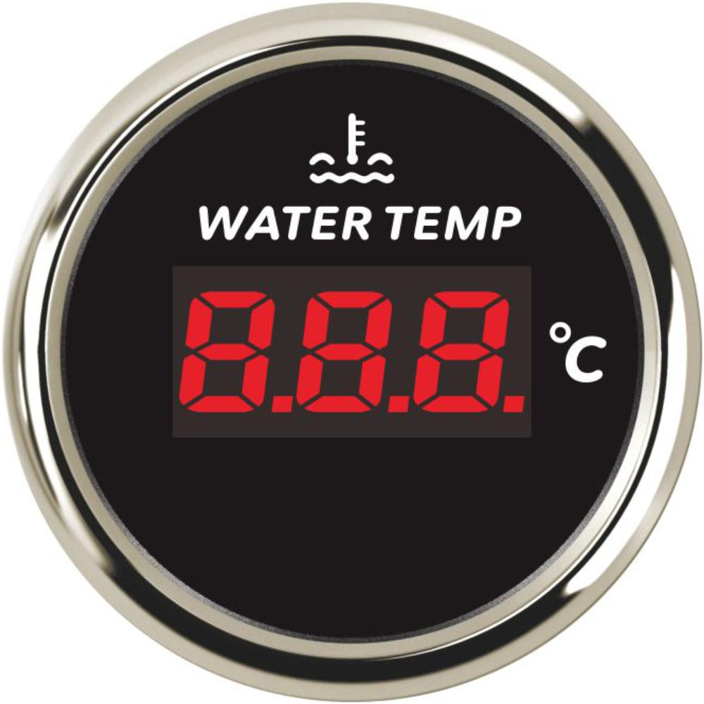 ELING New Universal 52mm Waterproof Marine Auto Water Temp Gauge Temperature Meter 40-120℃ With Red Backlight for Car Boat Truck