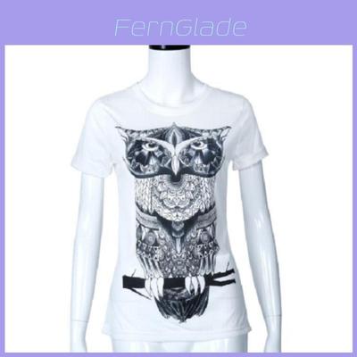 Frühling Sommer Damen T-Shirt Mit 3D- und Sonnenaufdruck Für Freizeitkleidung