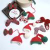 Festival Santa Hat Decoration Handmade Craft For Kids Holiday Gift Wrapping Bottle Decorations