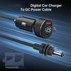 Ethernet Mini 3-in-1 Digital Display Car Cigarette Lighter DC Power Cord (3M)