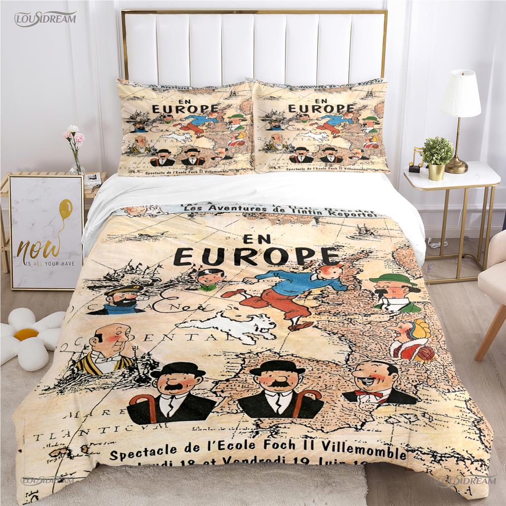 Comforter Casal Cartoon Dog Funny All Season Comforter Bedding Sets Soft And S Single/Double/Queen/King