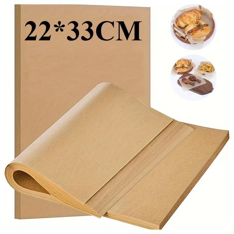 200 PCS Parchment Paper Precut Baking Sheets , Oil-Resistant, High-Temperature Baking Paper for Cooking, Roasting, and Food Prep